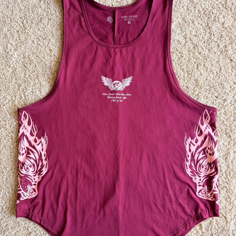 Darc sport burgundy tank top